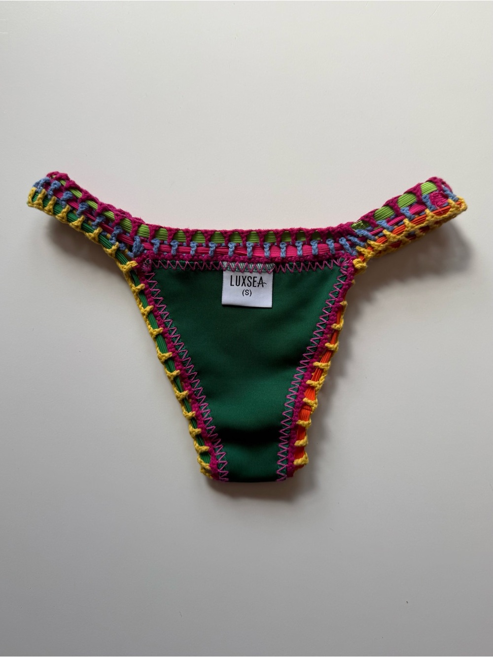 Luxsea Womens Green Crochet Bikini Bottom - Size S - Picture 10 of 16